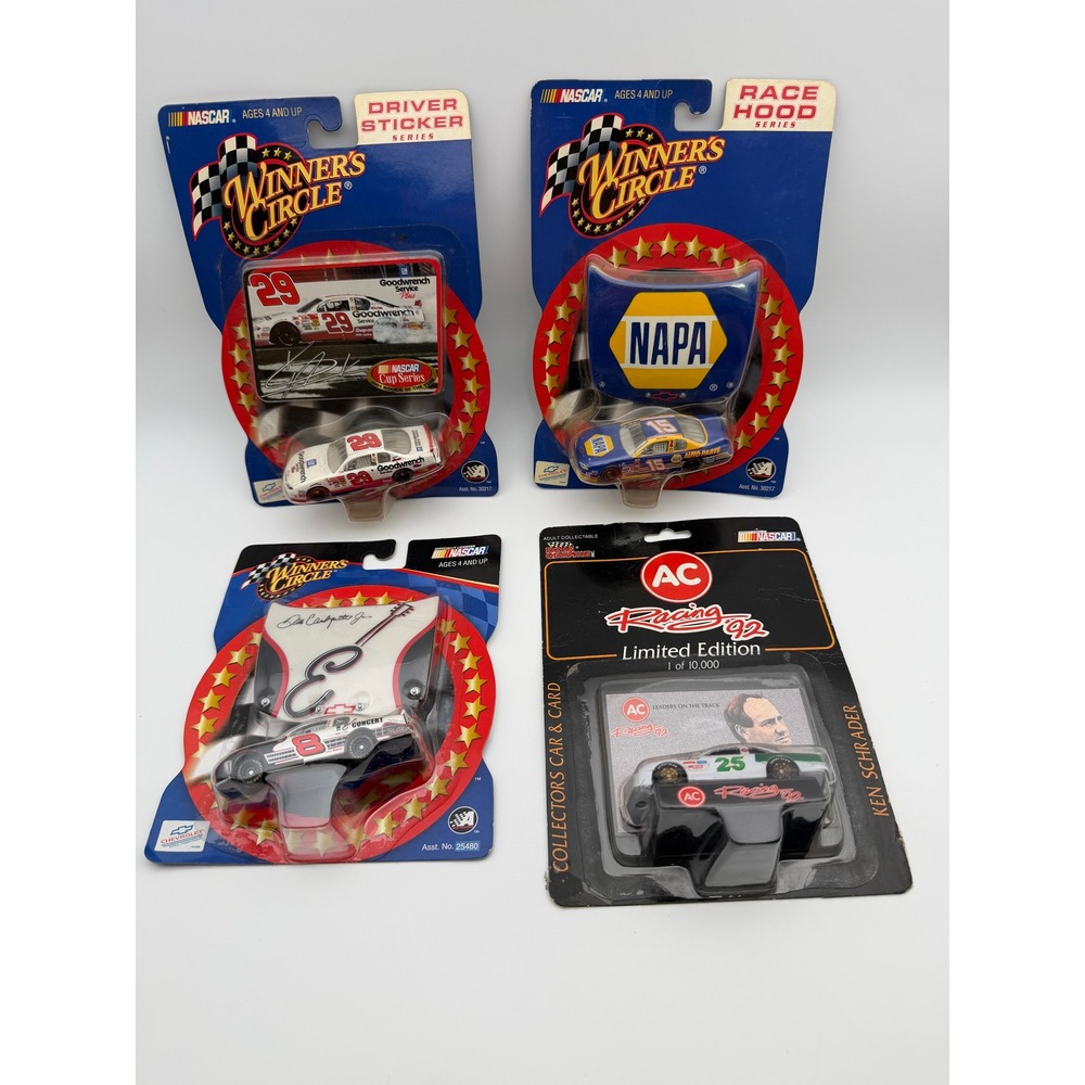 NASCAR Diecast Lot 4 Winner's Circle Dale Jr Kevin Harvick Michael Waltrip 1:64